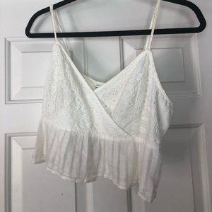 Flowy off-white crop top
